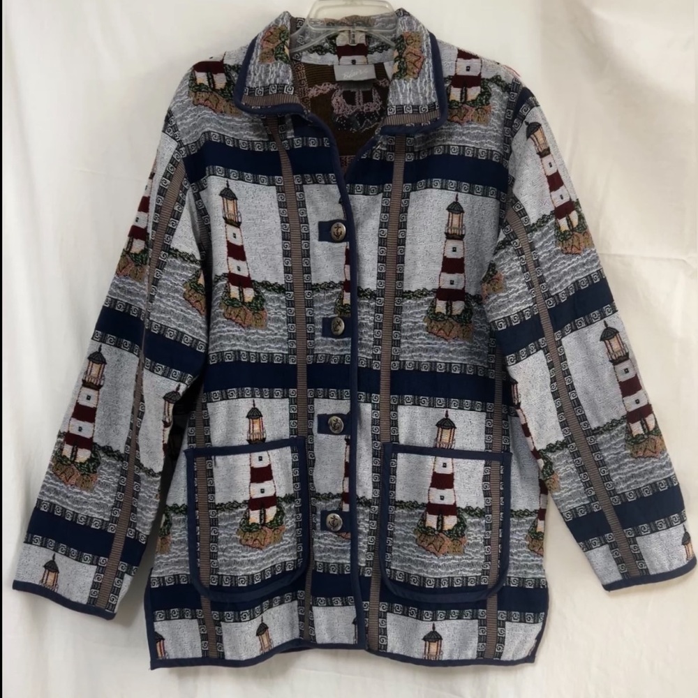Vintage Blair Embroidery Lighthouse Jacket